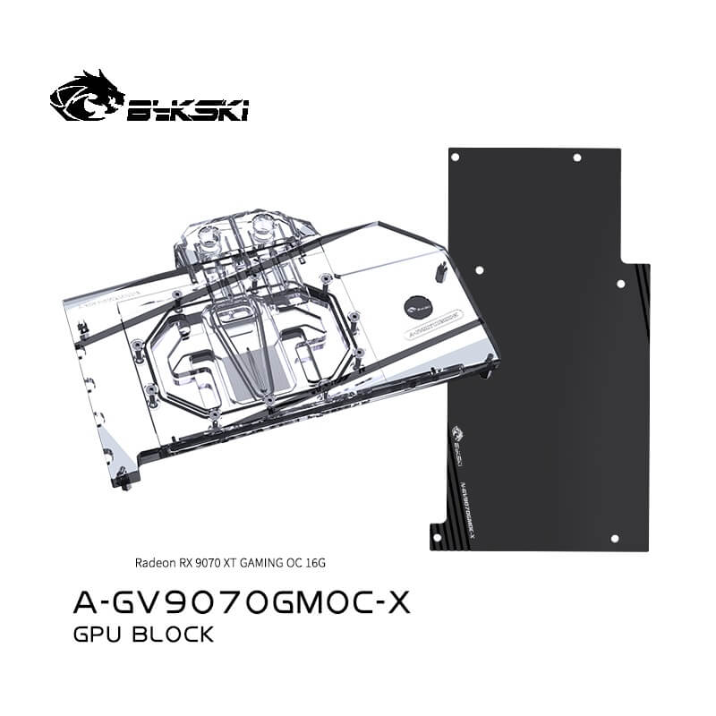 BYKSKI RX 9070 Gaming OC with Backplate